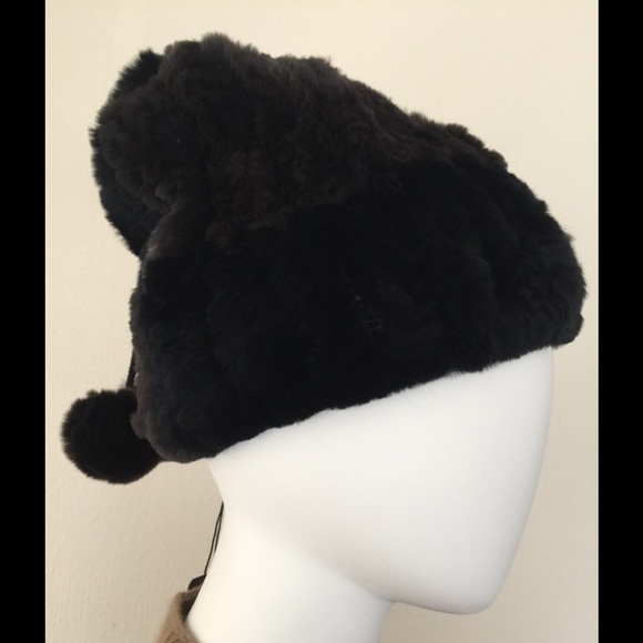 NWT Intuition Paris black &brown furhat/neckwarmer
